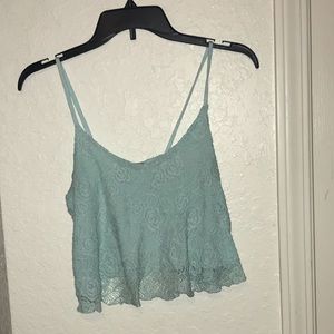 Mint green crop top